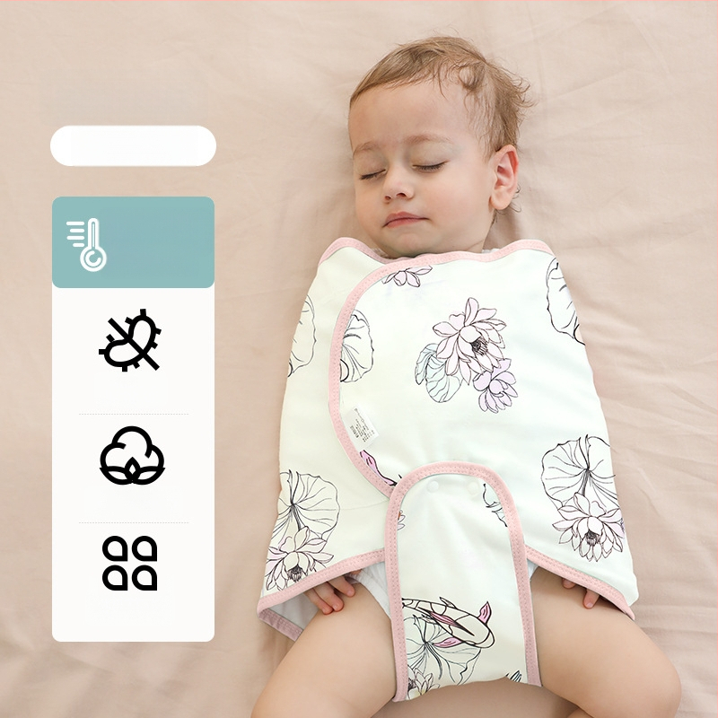 Βρεφικός σάκος ύπνου σε σχήμα κουκούλι με εξωτερικό ύφασμα από βαμβάκι 95%+ και επένδυση 95%+, αντιβακτηριακός και απομακρύνει την υγρασία, για νεογέννητα έως 12 μηνών, άνοιξη και φθινόπωρο.