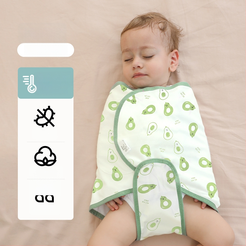 Βρεφικός σάκος ύπνου σε σχήμα κουκούλι με εξωτερικό ύφασμα από βαμβάκι 95%+ και επένδυση 95%+, αντιβακτηριακός και απομακρύνει την υγρασία, για νεογέννητα έως 12 μηνών, άνοιξη και φθινόπωρο.