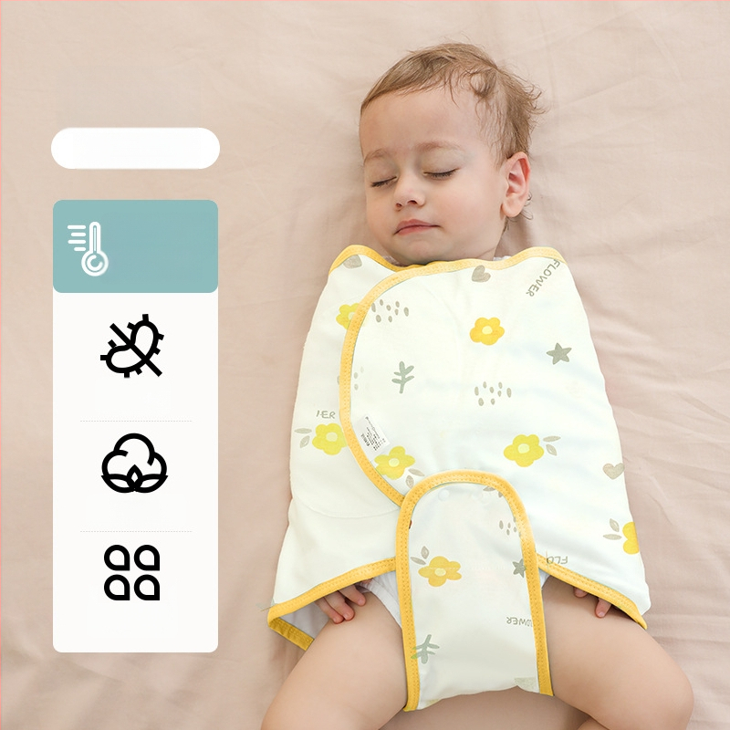 Βρεφικός σάκος ύπνου σε σχήμα κουκούλι με εξωτερικό ύφασμα από βαμβάκι 95%+ και επένδυση 95%+, αντιβακτηριακός και απομακρύνει την υγρασία, για νεογέννητα έως 12 μηνών, άνοιξη και φθινόπωρο.