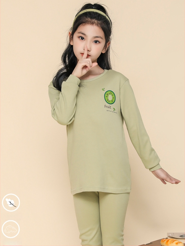 Σετ θερμικού εσωρούχου για κορίτσια, 100% βαμβάκι, για άνοιξη, φθινόπωρο και χειμώνα, διατηρεί τη ζεστασιά, για ηλικίες 8+ ετών (ύψος 140 cm+)