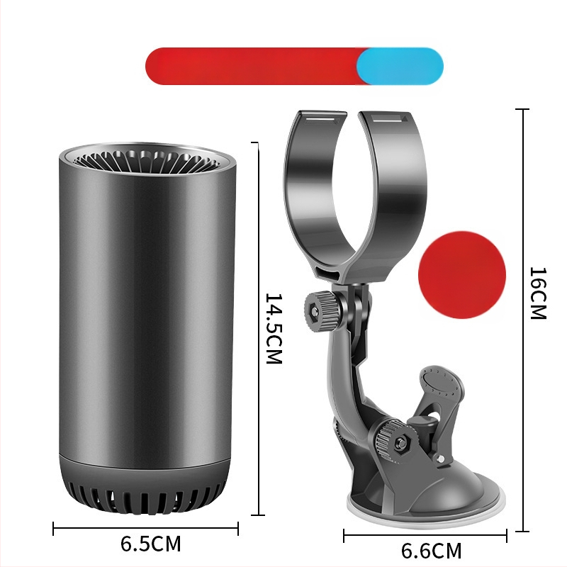 Autómelegítő Bymaocar BY-1580, 65W, Műanyag, vákuumos rögzítésű, légszűrő és páramentesítés
