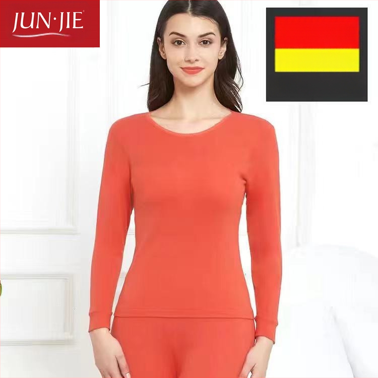Set de lenjerie termică din bumbac pentru bărbați, top pulover cu mânecă lungă și pantaloni – 100% bumbac, țesătură de greutate medie, guler înalt