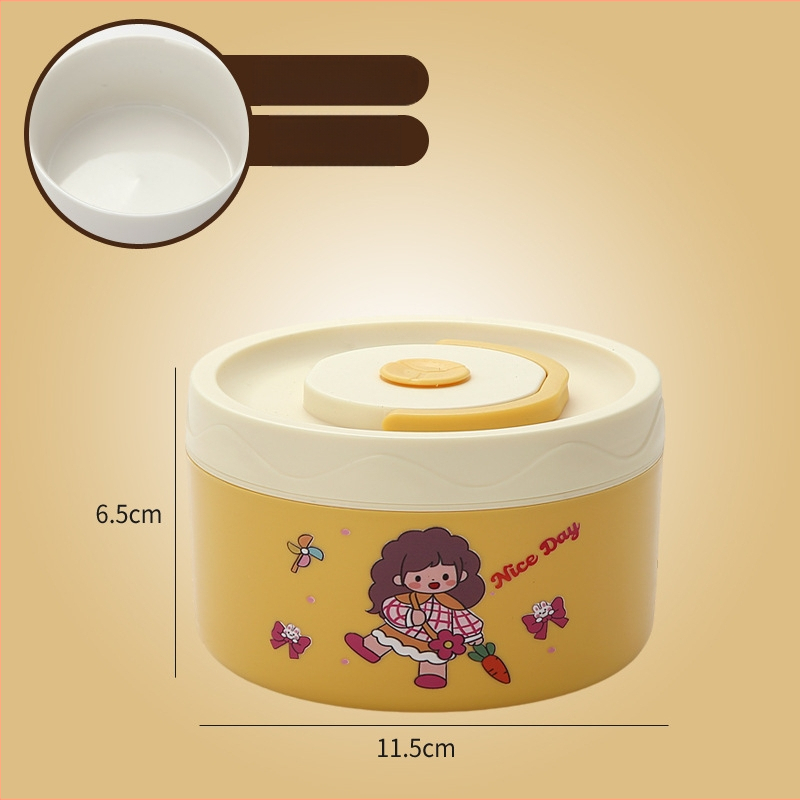 Κουτί μεσημεριανού, ανοξείδωτος χάλυβας 304, χωρητικότητα 301–500 ml, κατάλληλο για φούρνο μικροκυμάτων, σφραγμένο καπάκι, διατηρεί τη θερμοκρασία