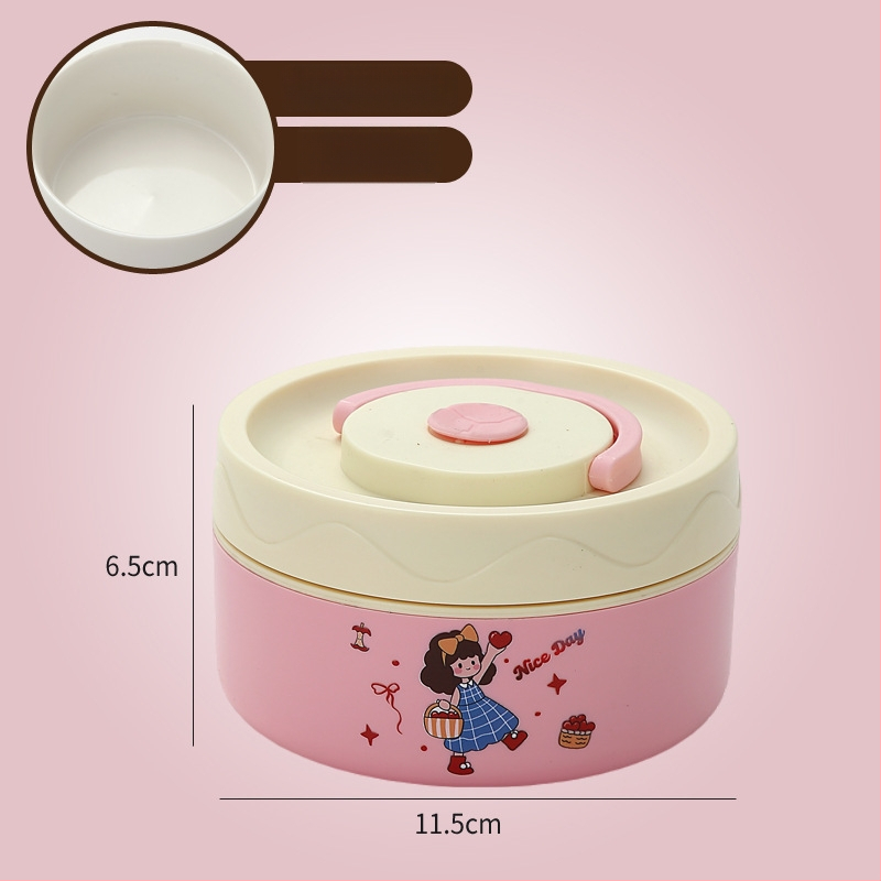 Κουτί μεσημεριανού, ανοξείδωτος χάλυβας 304, χωρητικότητα 301–500 ml, κατάλληλο για φούρνο μικροκυμάτων, σφραγμένο καπάκι, διατηρεί τη θερμοκρασία