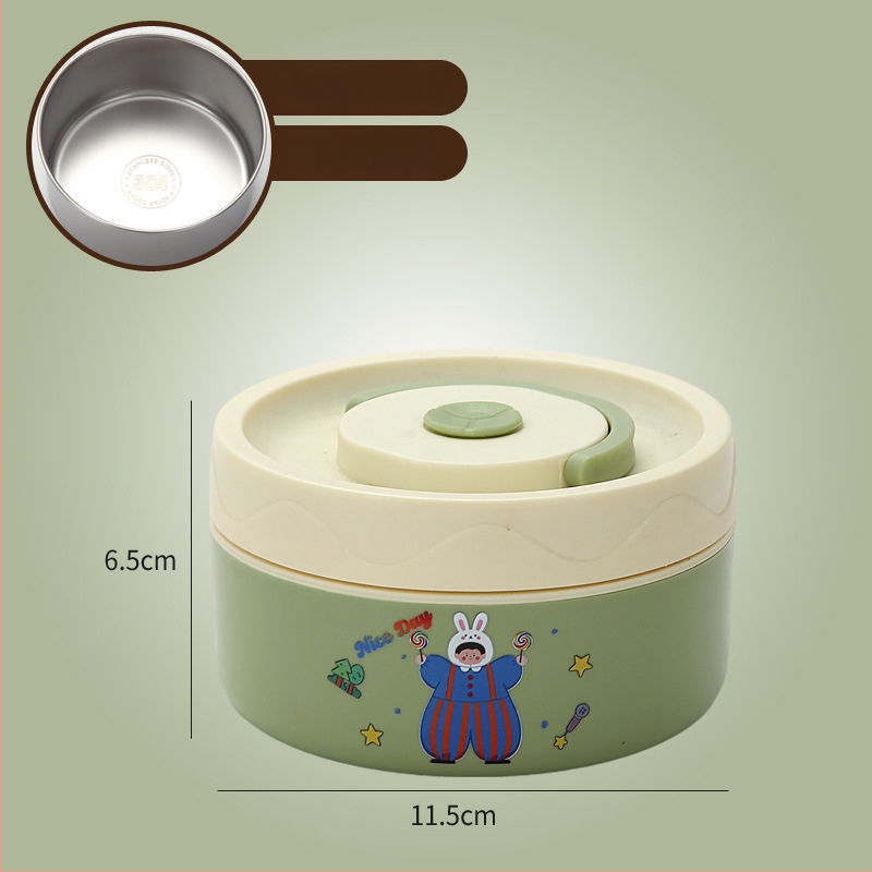 Κουτί μεσημεριανού, ανοξείδωτος χάλυβας 304, χωρητικότητα 301–500 ml, κατάλληλο για φούρνο μικροκυμάτων, σφραγμένο καπάκι, διατηρεί τη θερμοκρασία