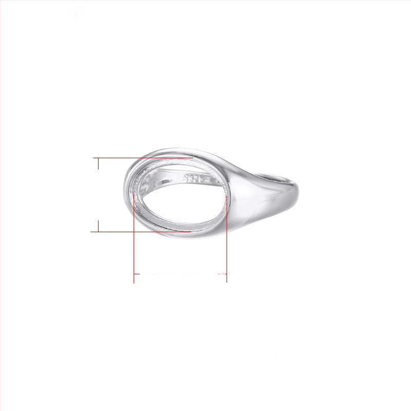 Réz gyűrűtartó, állítható nyílású, ovális forma, uniszex eredeti dizájn, elektroplátolt felület