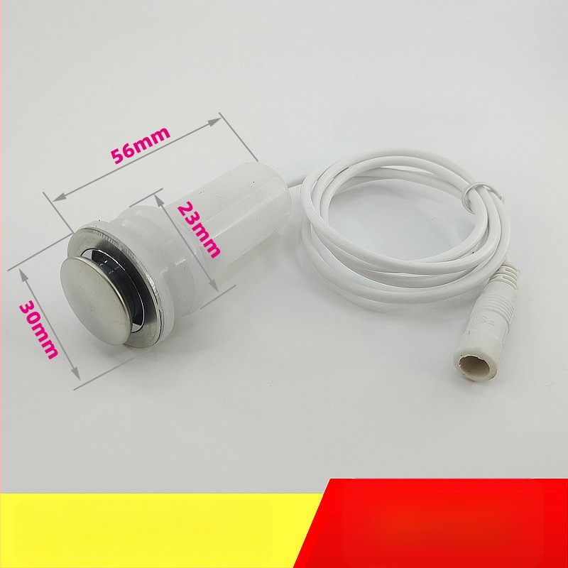 WC pulzusszelepes vezérlő – PVC, egységes kivitel, modell AC-001, öblítési mód, felső végén lévő gomb