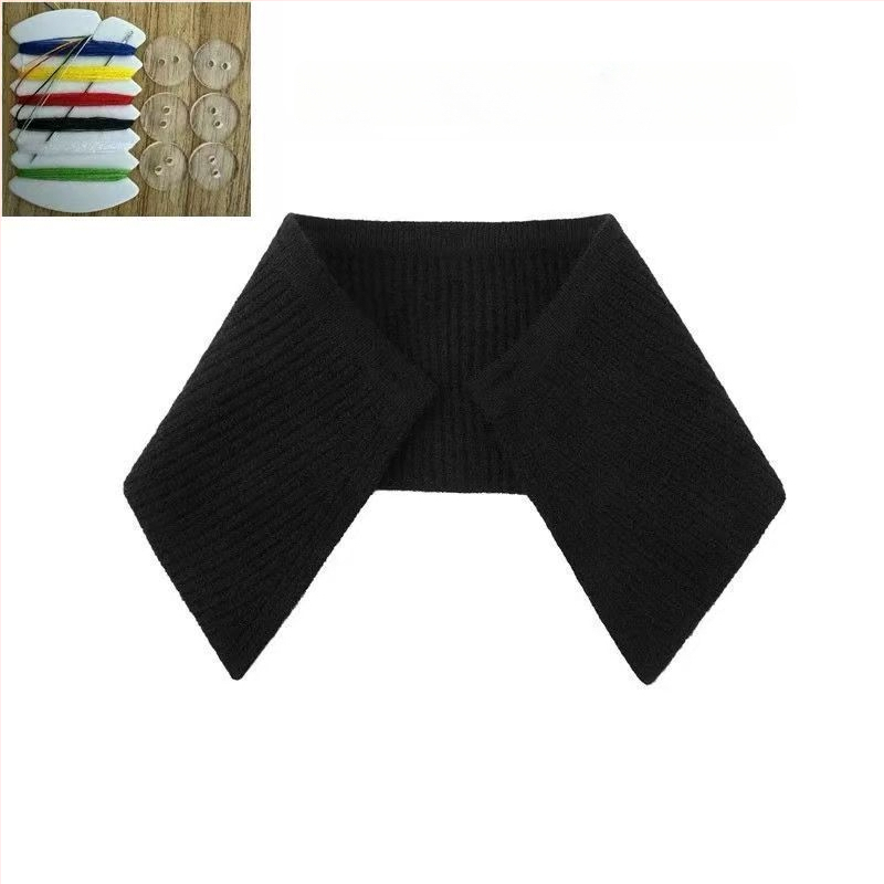 Shatongman Gyerekeknek Levehető Ríbben Négyzet Gallér Tollas Díszítéssel, Koreai Stílusú Nagy Gallér, Meleg, Foltmentes, Poliészter Külső és Poliészter Belső, 2025 Tavasz