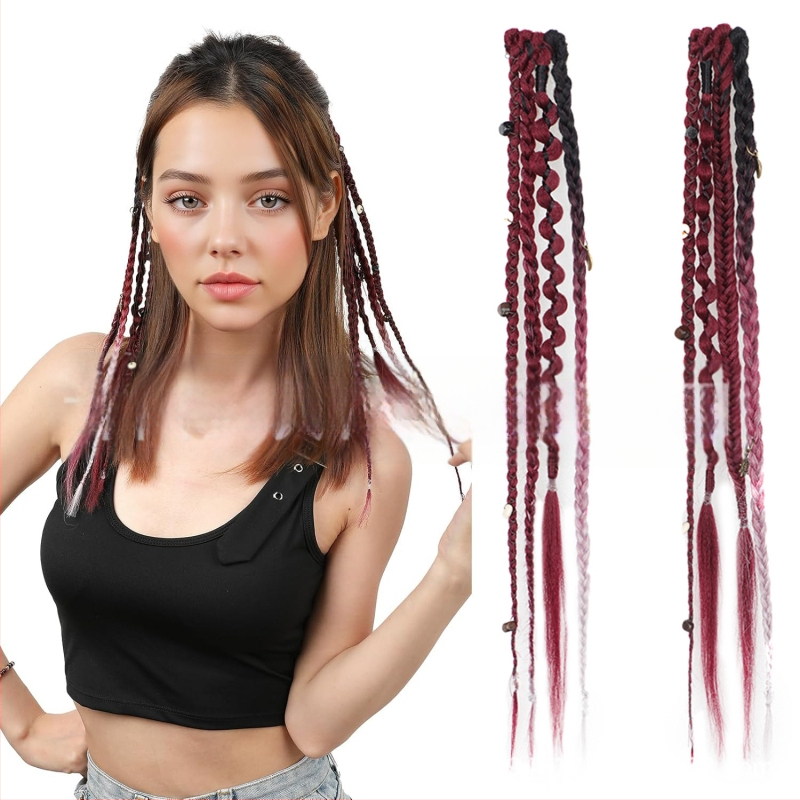 Extensii de păr împletite, marca Aisi, model Bz, sârmă rezistentă la temperatură, păr drept, procesare mecanică