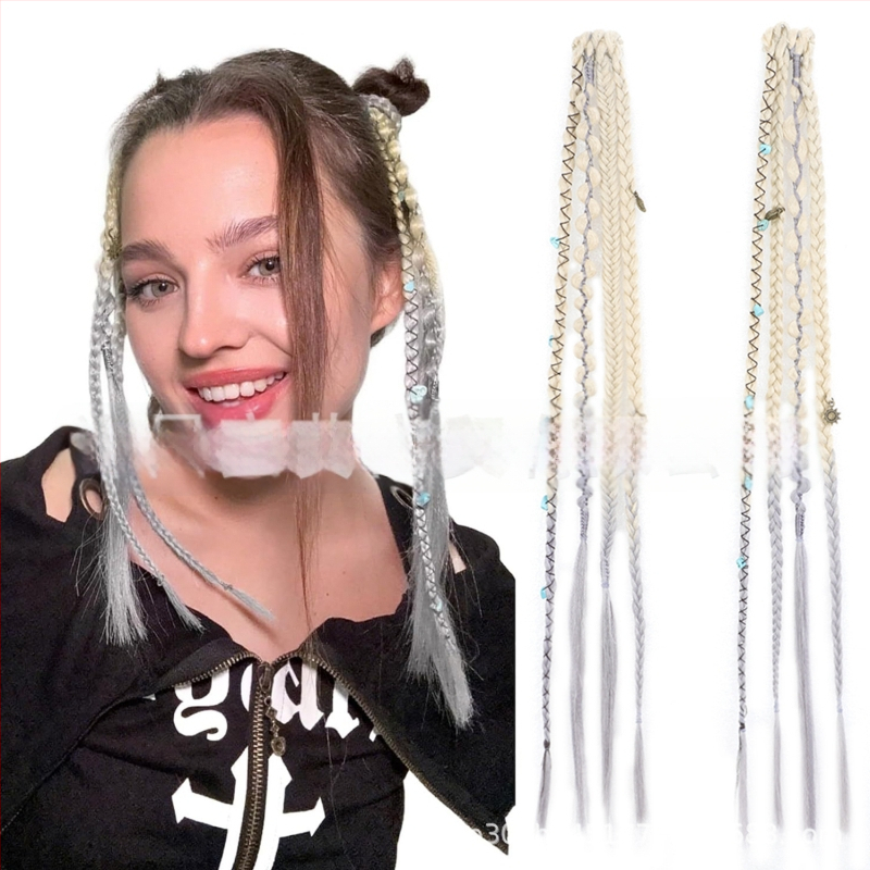 Extensii de păr împletite, marca Aisi, model Bz, sârmă rezistentă la temperatură, păr drept, procesare mecanică