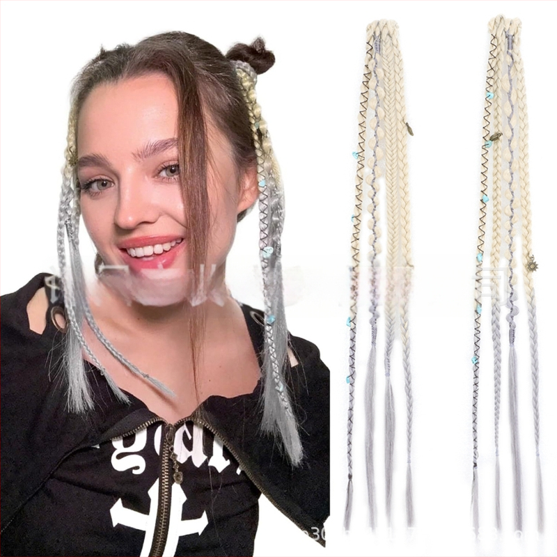 Extensii de păr împletite, marca Aisi, model Bz, sârmă rezistentă la temperatură, păr drept, procesare mecanică