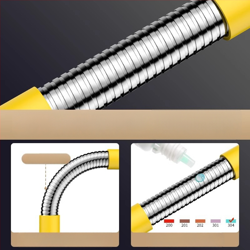 Rozšírenie batériového kohútika do kúpeľne, nerezová oceľ, rýchle zapojenie, elektroplating povrchová úprava, ovládanie jednou alebo dvoma rukami, 0–100°C