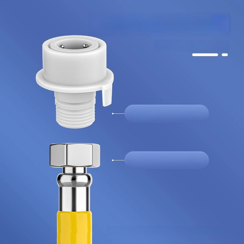 Rozšírenie batériového kohútika do kúpeľne, nerezová oceľ, rýchle zapojenie, elektroplating povrchová úprava, ovládanie jednou alebo dvoma rukami, 0–100°C