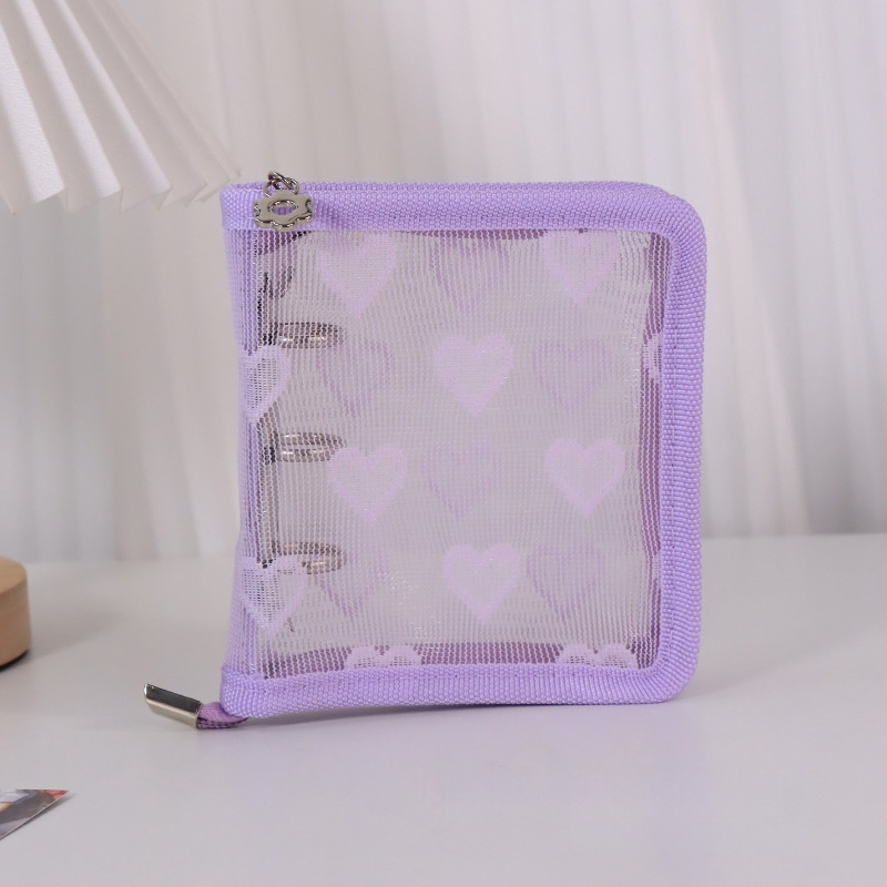 Λευκώματα με φύλλα χαλαρά, διαφανές PVC εξώφυλλο σε σχήμα καρδιάς, σύνδεση με 3 οπές