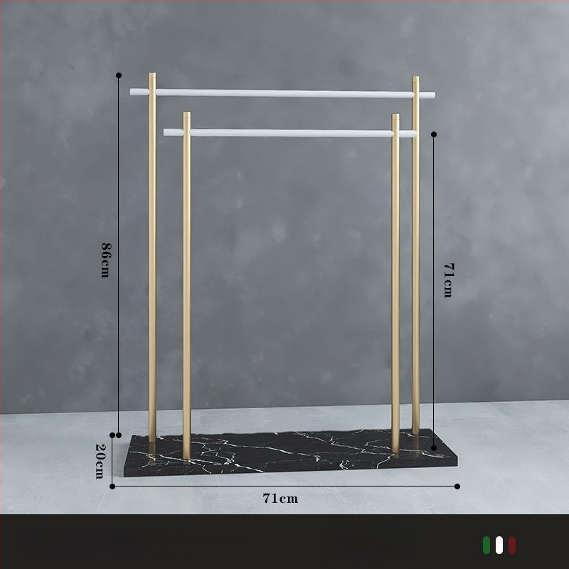 Suport de prosoape de podea din fier, stil chinezesc nou, certificare Watermarks, origine China, certificat nr. 1