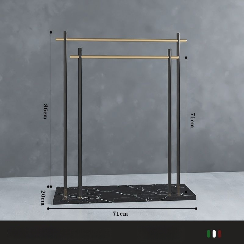 Suport de prosoape de podea din fier, stil chinezesc nou, certificare Watermarks, origine China, certificat nr. 1