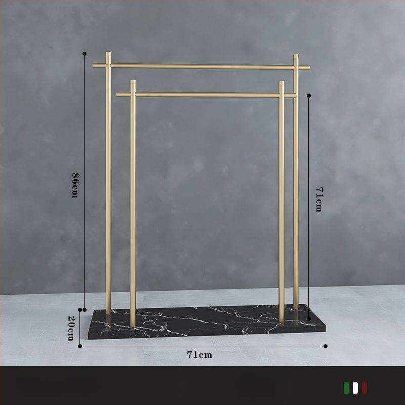 Suport de prosoape de podea din fier, stil chinezesc nou, certificare Watermarks, origine China, certificat nr. 1