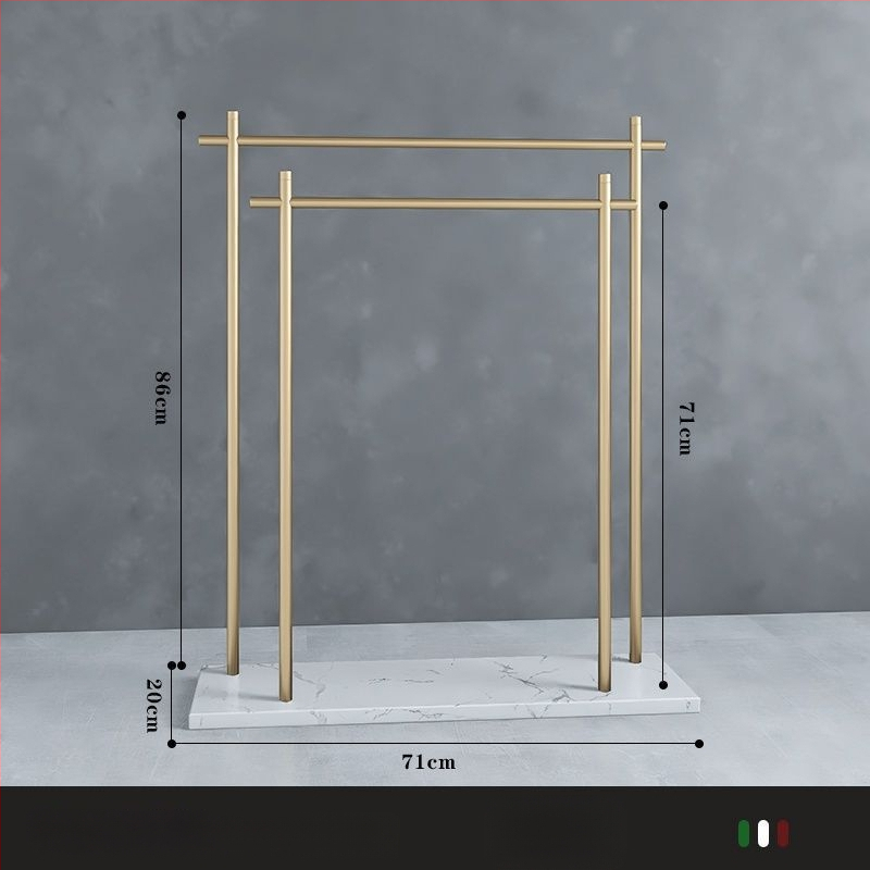 Suport de prosoape de podea din fier, stil chinezesc nou, certificare Watermarks, origine China, certificat nr. 1
