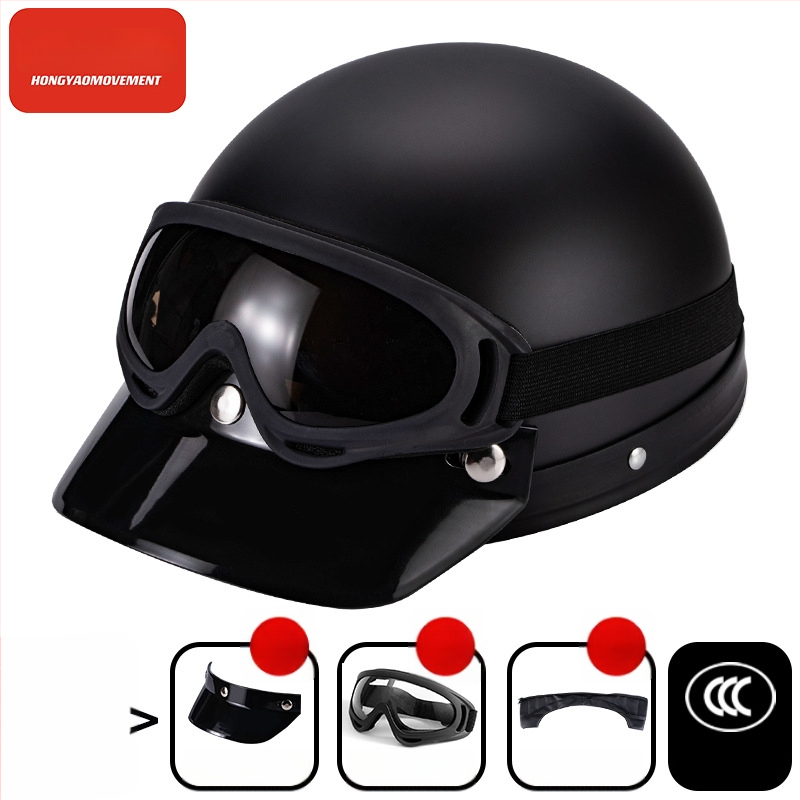 Μισό κράνος για ηλεκτρικά οχήματα, ABS κέλυφος, 3C πιστοποιημένο, για ενήλικες, όλο το χρόνο