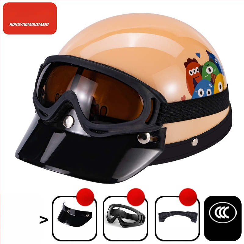 Μισό κράνος για ηλεκτρικά οχήματα, ABS κέλυφος, 3C πιστοποιημένο, για ενήλικες, όλο το χρόνο