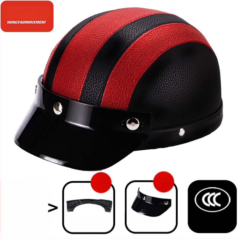 Μισό κράνος για ηλεκτρικά οχήματα, ABS κέλυφος, 3C πιστοποιημένο, για ενήλικες, όλο το χρόνο