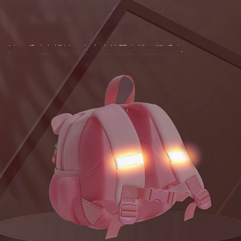 Óvodás gyermek hátizsák dinoszaurusz mintával, uniszex, lélegző diving cloth anyag, légpárnás vállpántok, állat mintázat