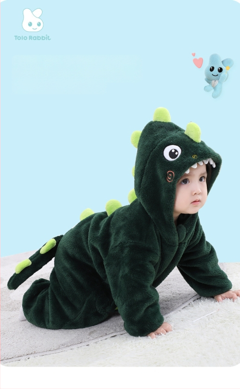 Unisex βρεφικό ολόσωμο φορμάκι με κουκούλα, μακριά μανίκια, ύφασμα φλανελ πολυεστέρα – για άνοιξη, φθινοπωρο και χειμώνα, μάρκα Tolo Rabbit