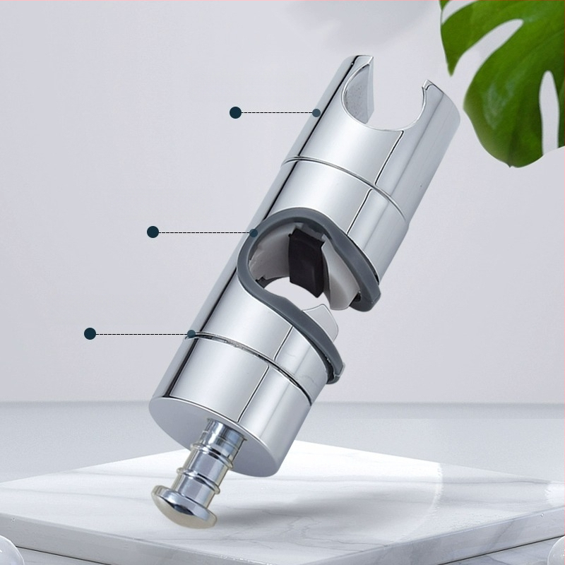 Držiak sprchový s vyvýšenou tyčou, univerzálny, bez vŕtania, nastaviteľné spodné sedenie a posuvný puzdro — Carpenter Ding