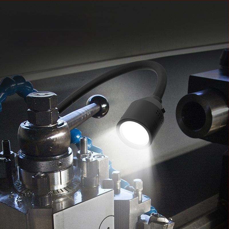 LED φως εργασίας μηχανουργείου με μαγνητική βάση και εύκαμπτο σωλήνα για τόρνο