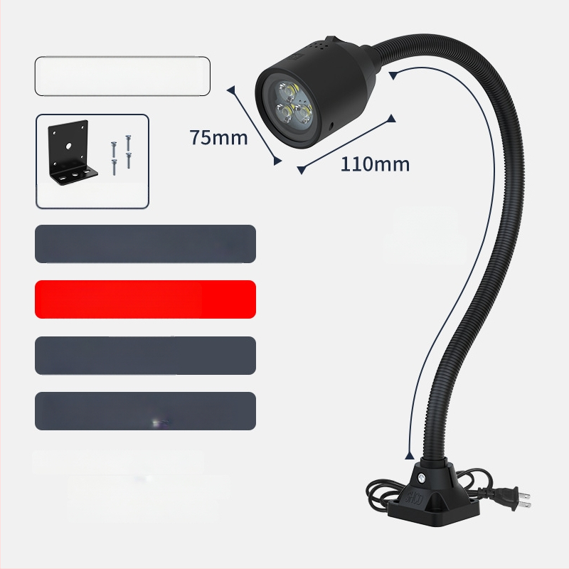 LED φως εργασίας μηχανουργείου με μαγνητική βάση και εύκαμπτο σωλήνα για τόρνο