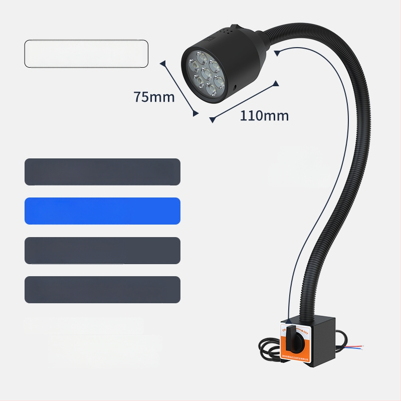 LED φως εργασίας μηχανουργείου με μαγνητική βάση και εύκαμπτο σωλήνα για τόρνο