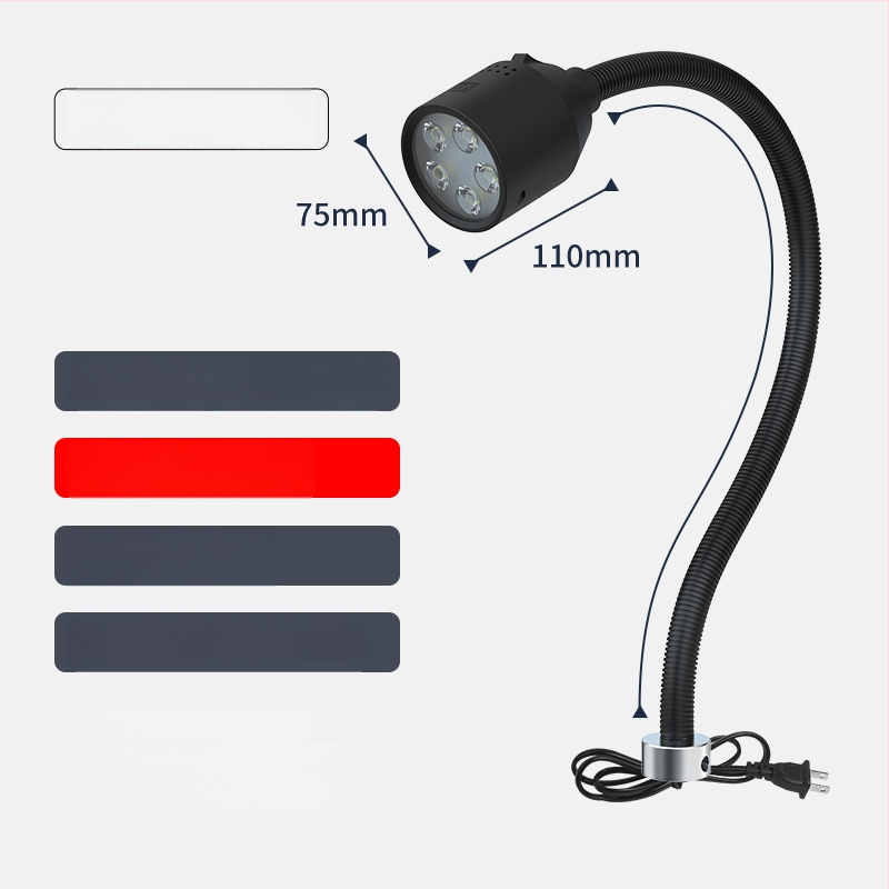 LED φως εργασίας μηχανουργείου με μαγνητική βάση και εύκαμπτο σωλήνα για τόρνο