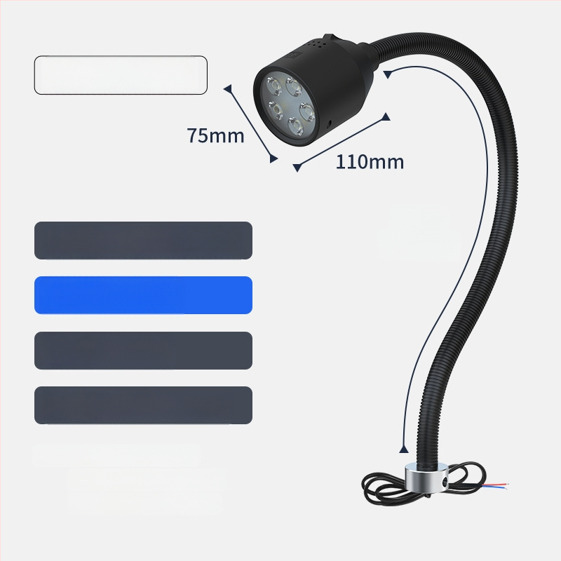 LED φως εργασίας μηχανουργείου με μαγνητική βάση και εύκαμπτο σωλήνα για τόρνο