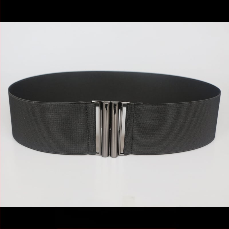 Centură elastică pentru talie, pentru rochie, cu dungi, cu buclă simplă, textură moale