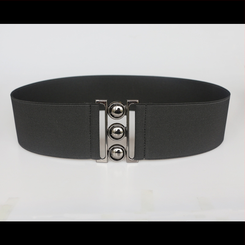 Centură elastică pentru talie, pentru rochie, cu dungi, cu buclă simplă, textură moale