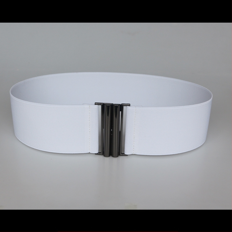 Centură elastică pentru talie, pentru rochie, cu dungi, cu buclă simplă, textură moale