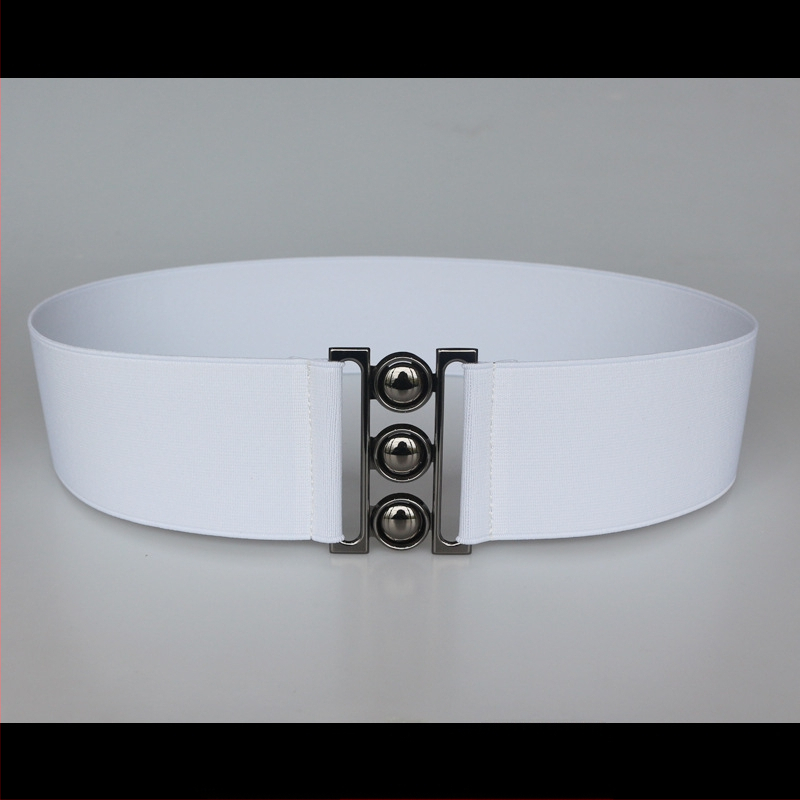 Centură elastică pentru talie, pentru rochie, cu dungi, cu buclă simplă, textură moale