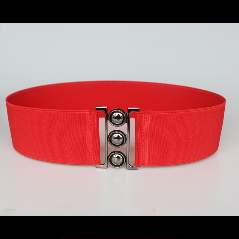 Centură elastică pentru talie, pentru rochie, cu dungi, cu buclă simplă, textură moale