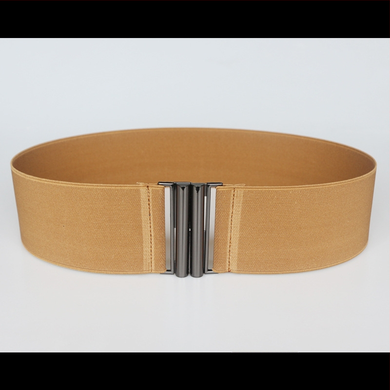 Centură elastică pentru talie, pentru rochie, cu dungi, cu buclă simplă, textură moale