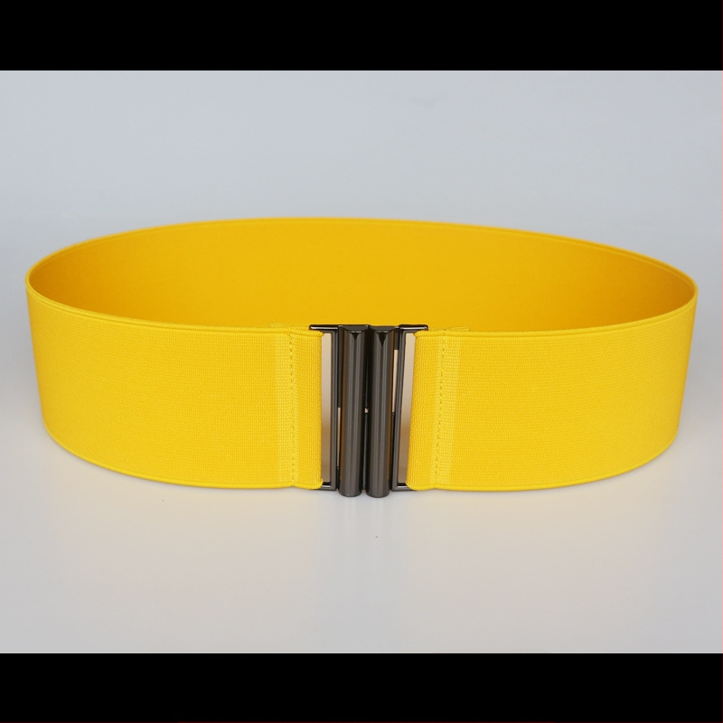 Centură elastică pentru talie, pentru rochie, cu dungi, cu buclă simplă, textură moale