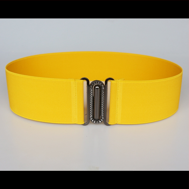 Centură elastică pentru talie, pentru rochie, cu dungi, cu buclă simplă, textură moale