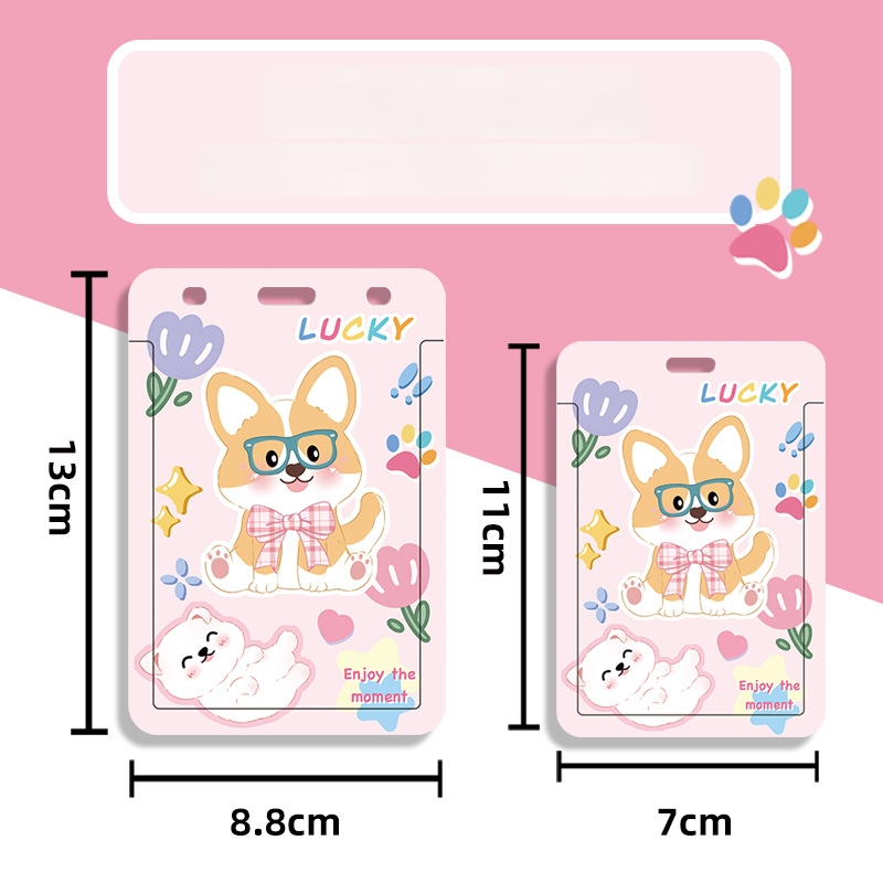 ABS картодържател, карикатурен стил, анти-изгубване, за студентска карта, кампус карта, библиотечна карта и игрови/идентификационни карти