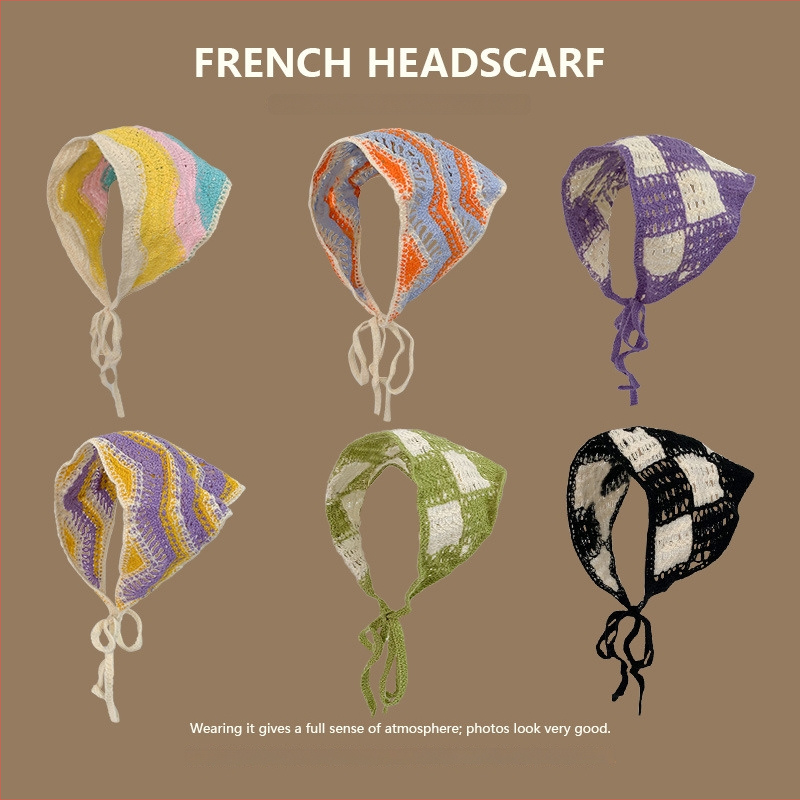 Koreai-stílusú, uniszex, akril fejpánt, geometriai mintával