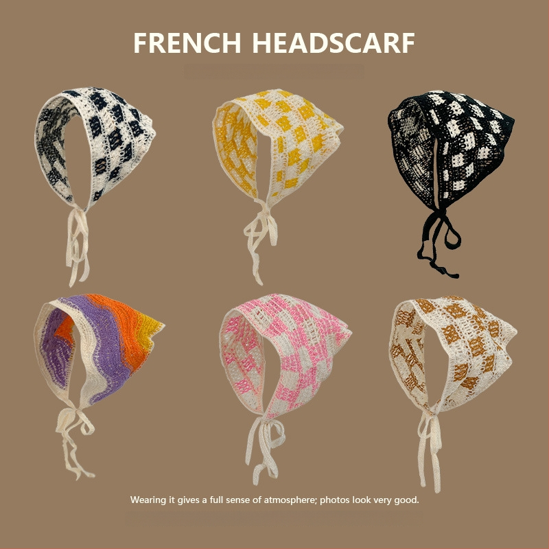 Koreai-stílusú, uniszex, akril fejpánt, geometriai mintával