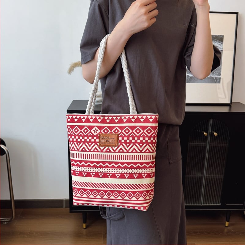 Plátená tote taška pre mestský štýl, model Mj6678, zapínanie na zips, podšívka polyesteru