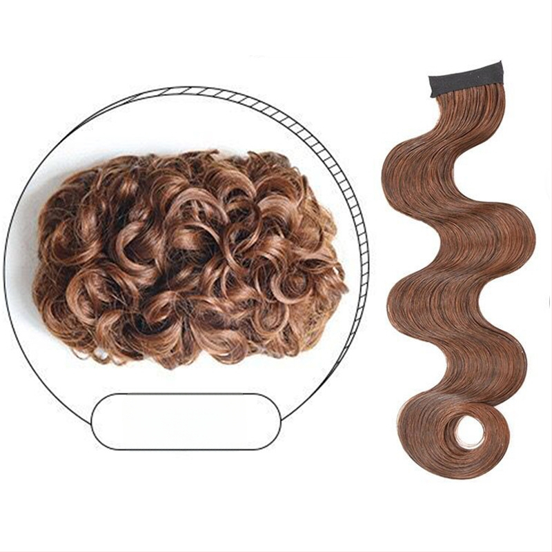 Перука с челка Yuxinde — високотемпературна коса, оформяне за оформяне, античен стил големи вълни, прегънати чела в стил Република Китай, вдъхновена от стар Шанхай