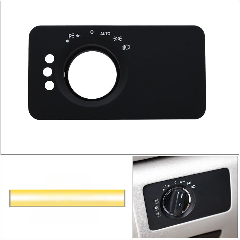 Panel prepínača svetlometov pre Mercedes-Benz R-Class – ABS, kompatibilný s ML/GL, kryt palubnej dosky, Snap-On inštalácia