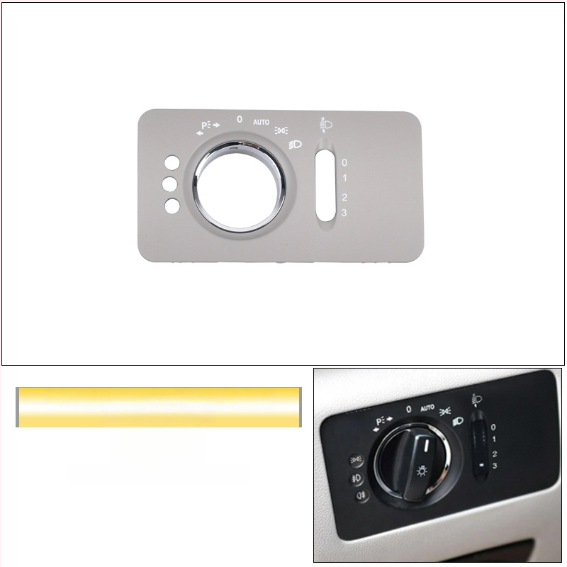 Panel prepínača svetlometov pre Mercedes-Benz R-Class – ABS, kompatibilný s ML/GL, kryt palubnej dosky, Snap-On inštalácia