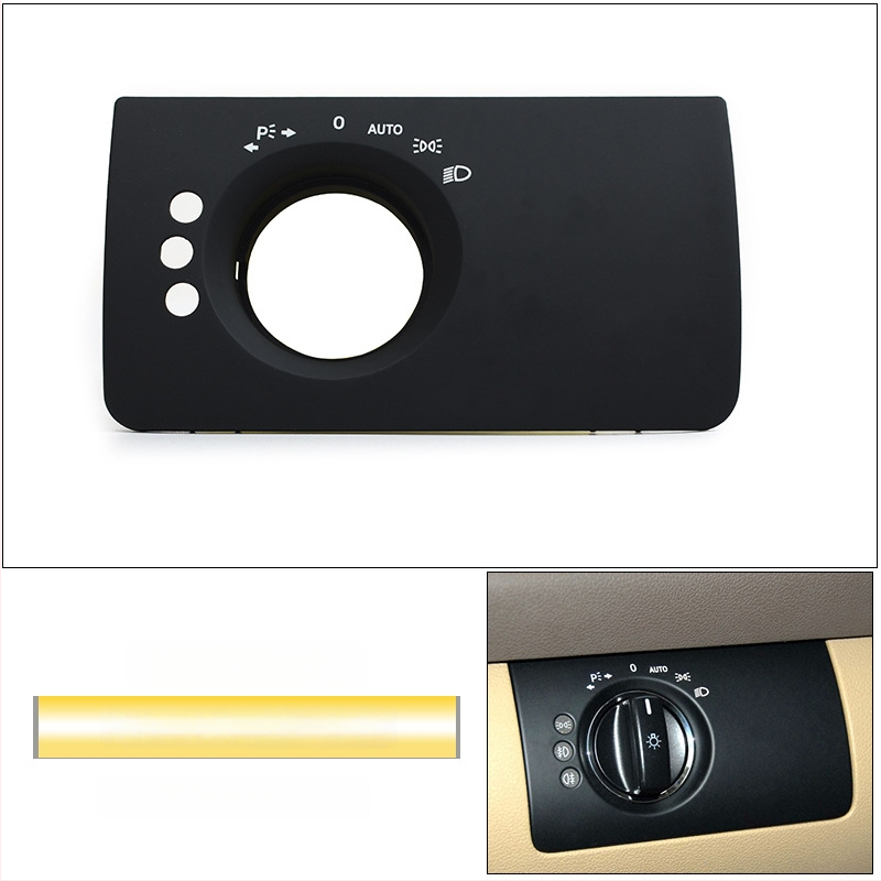 Panel prepínača svetlometov pre Mercedes-Benz R-Class – ABS, kompatibilný s ML/GL, kryt palubnej dosky, Snap-On inštalácia