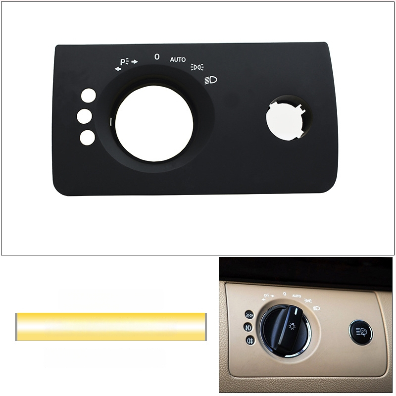 Panel prepínača svetlometov pre Mercedes-Benz R-Class – ABS, kompatibilný s ML/GL, kryt palubnej dosky, Snap-On inštalácia